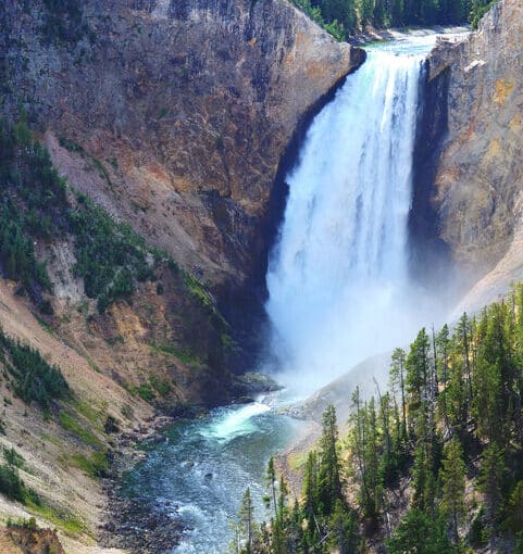 La cascata di Yellowstone