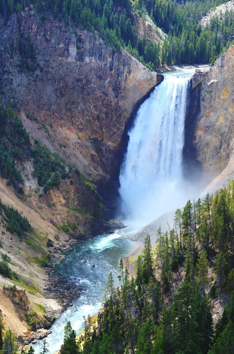 La cascata di Yellowstone
