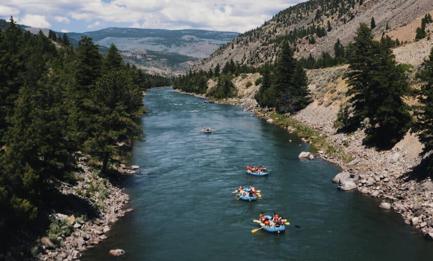 rafting in yellowstone