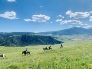 horseback riding in yellowstone