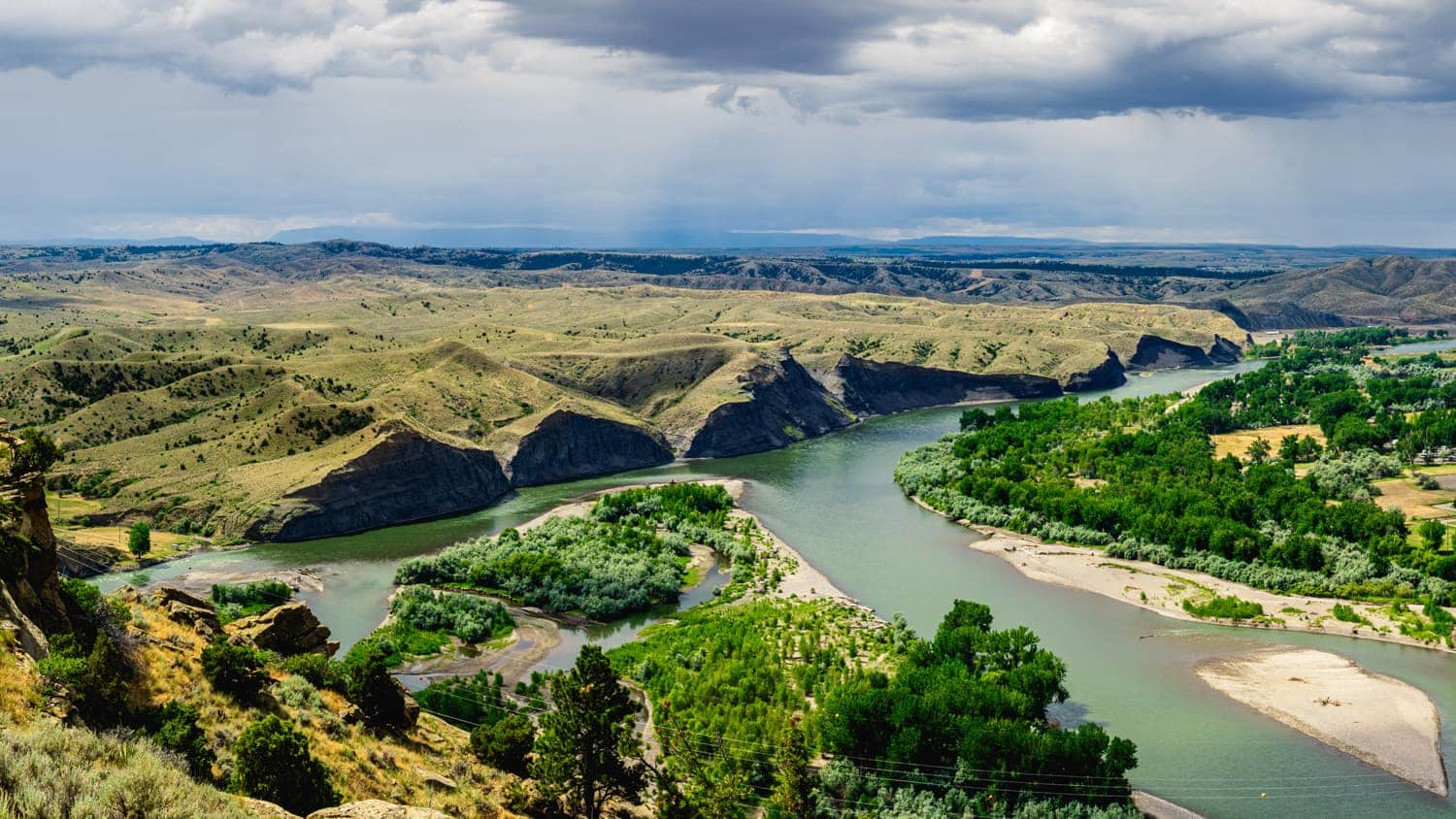 Yellowstone River in Billings, Montana